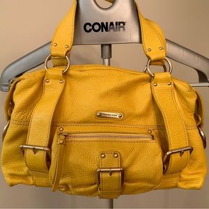 Michael kors yellow leather handbag